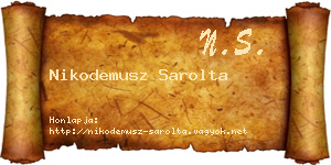 Nikodemusz Sarolta névjegykártya